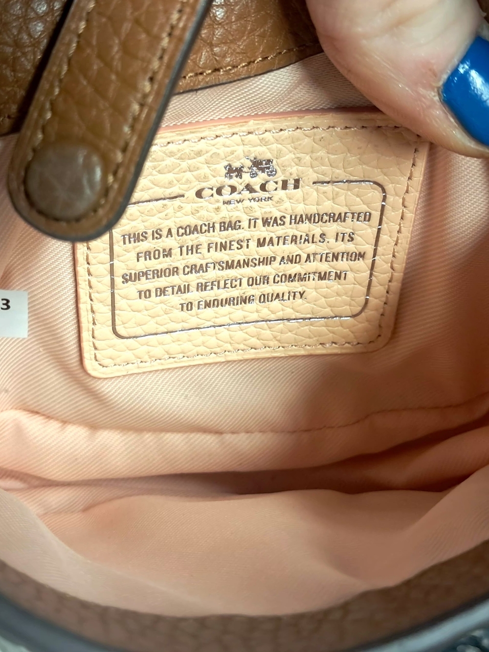 Authentic COACH Dakotah 15 Mini Saddle Crossbody Bag - Picture 6 of 7